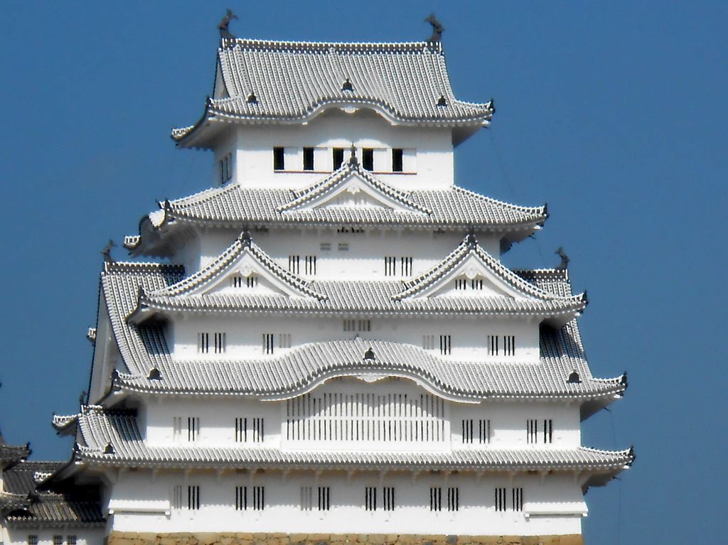 平成の大修理後の白い姫路城