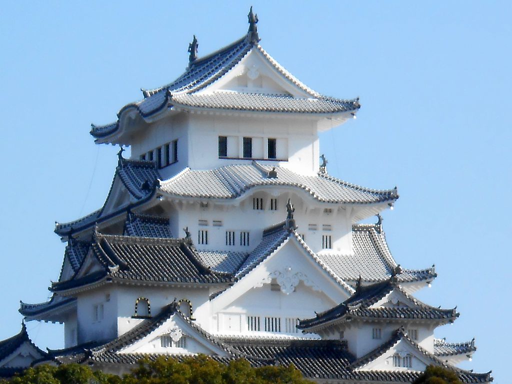 平成の大修理後の白い姫路城